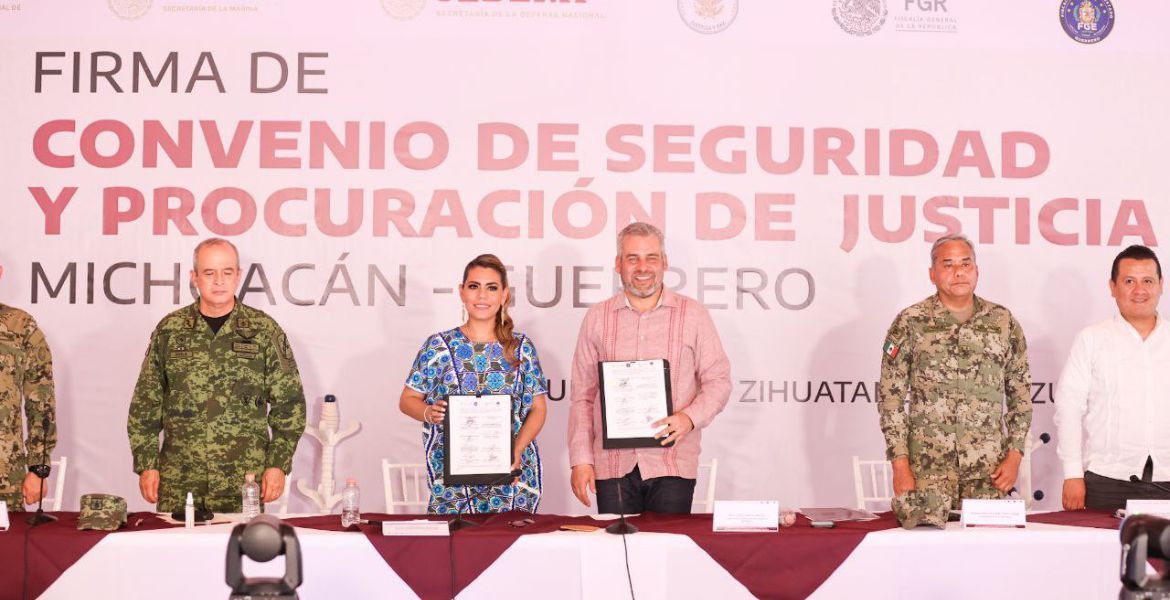 Guerrero y Michoacán firman Convenio de Seguridad y Procuración de Justicia