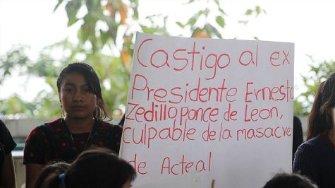 Exigen jóvenes y niños informe de CIDH sobre la masacre de Acteal en Chiapas