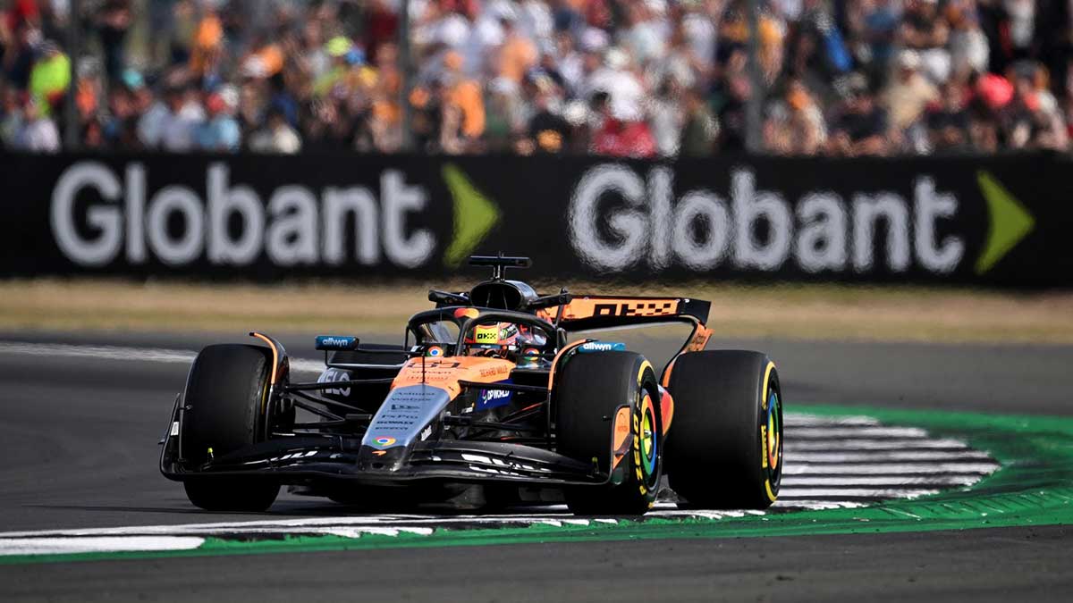 Norris lidera y supera a los Ferrari en los segundos libres en Silverstone