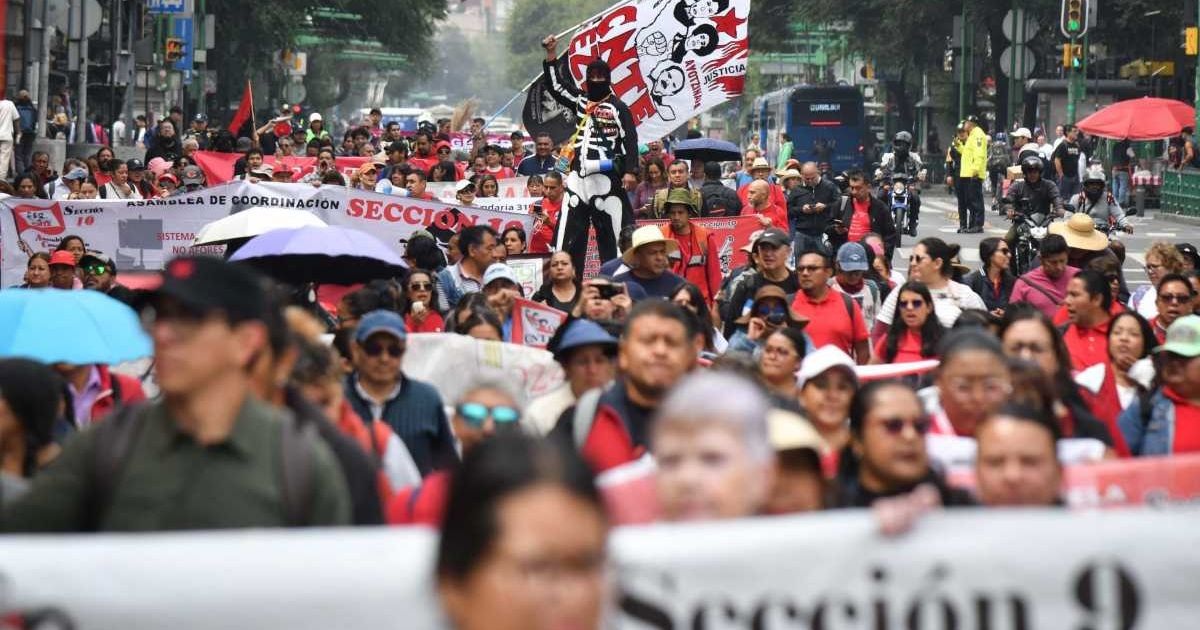 Marcha de la CNTE hoy en CDMX: estas son las alternativas viales