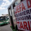 Zocalo transportistas exigen tarifa minima 12 pesos