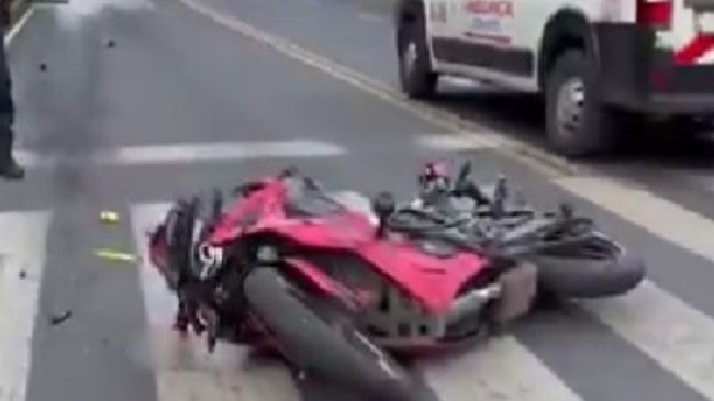 atropellan motociclista Bondojito pierde pierna