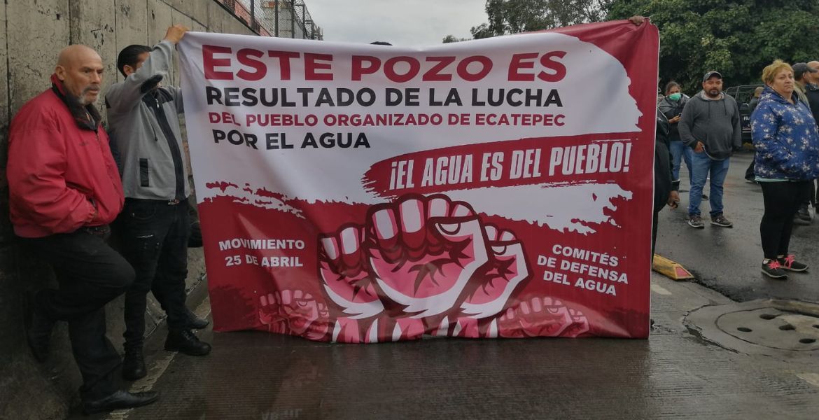 Bloquean vialidad en Ecatepec para exigir la entrega de 7 pozos de agua