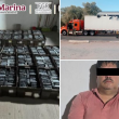 Aseguran tráiler con más de mil paquetes de cocaína en Sonora