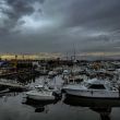 embarcaciones detenidas en el puerto de Ensenada en Baja California