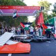 Marcha pro Palestina en la vuelta de España