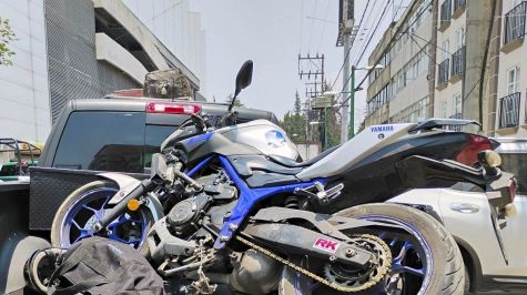 Detienen a dos hombres en Palmas, Álvaro Obregón, por presunto robo de motocicleta