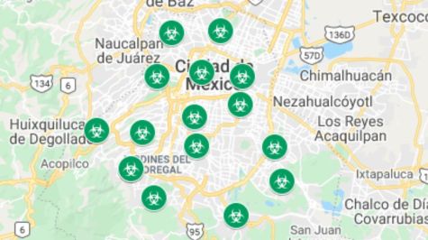 Mapa del Covid 19 por alcaldías en la CDMX