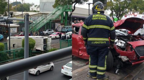 Doble accidente en Canal de Miramontes moviliza a emergencias en Coyoacán