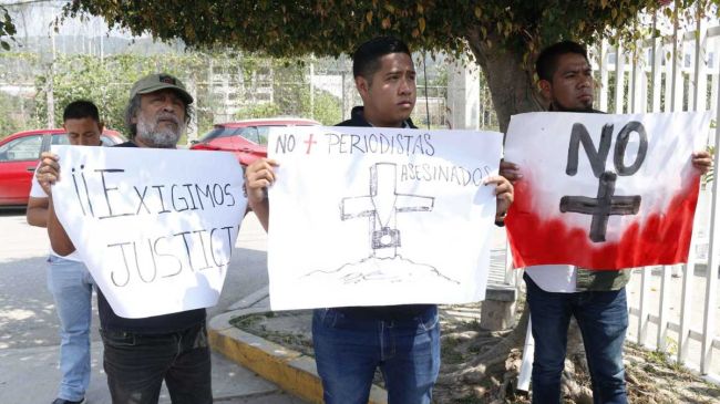 Protesta de periodistas