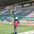 Apresuran trabajos de reparación en el Estadio Ramón Tauhuichi 