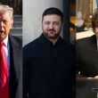 Donald Trump, Volodimir Zelenski y Javier Milei