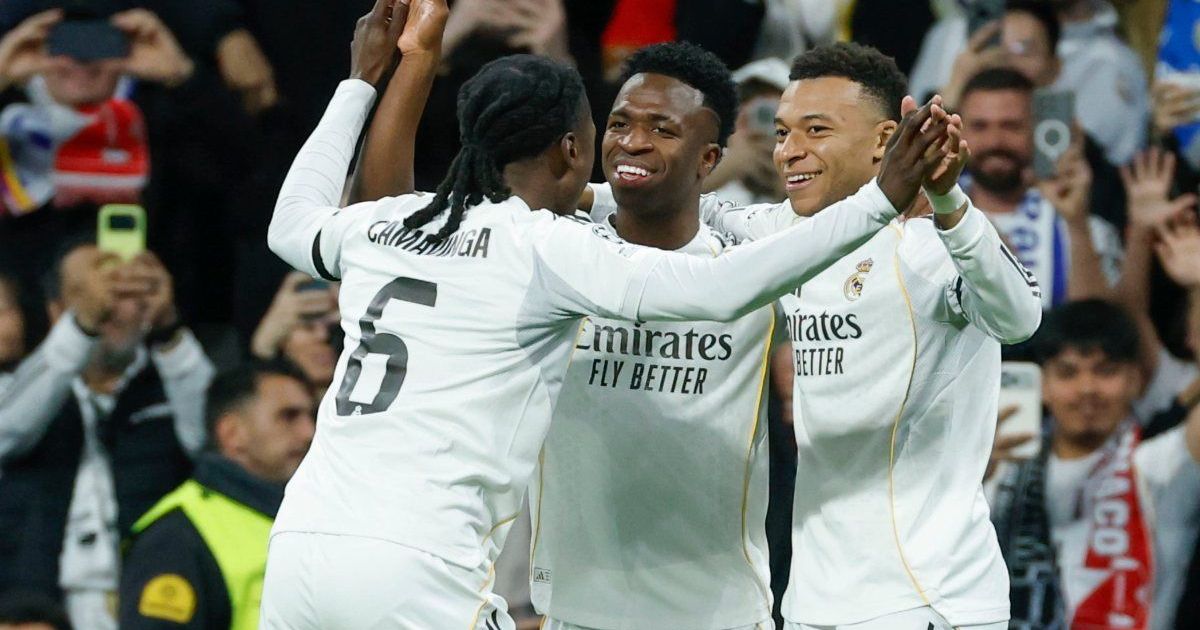Real Madrid golea 6-1 al Mónaco y encarrila su pase a octavos de Champions