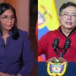 Delcy Rodríguez y Gustavo Petro