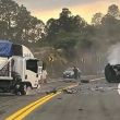 Foto de redes sociales del accidente