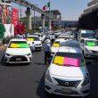 Bloqueo taxista AICM