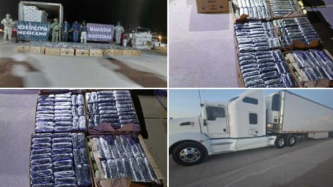 Aseguran cocaína en sonora