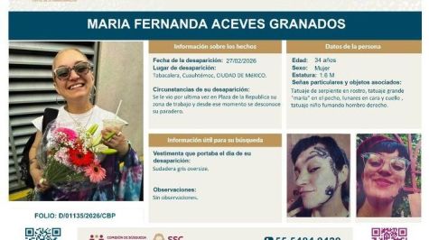 Desaparece María Fernanda Aceves cerca del Monumento a la Revolución Desaparece María Fernanda Aceves cerca del Monumento a la Revolución