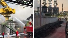 Incendio en Dos Bocas: Sheinbaum reporta saldo blanco y control del fuego (EFE / Petróleos Mexicanos)