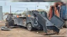 FGR destruye 18 vehículos "monstruo" en Tamaulipas: Golpe al crimen organizado