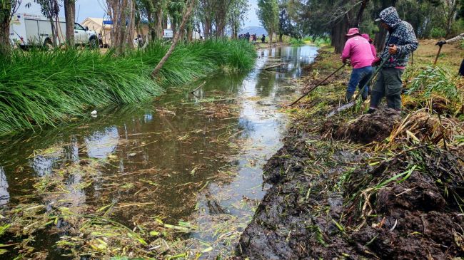 Para la zona lacustre fue necesaria la utilización de equipo especializado.