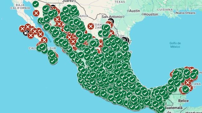 La dependencia puso a disposición un mapa virtual para que los usuarios se informen sobre el precio del combustible. Foto Especial La dependencia puso a disposición un mapa virtual para que los usuarios se informen sobre el precio del combustible. Foto Especial