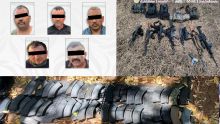 Fuerzas federales detuvieron a cinco integrantes de la facción de “Los Chapitos” en los límites de Escuinapa y El Rosario, Sinaloa (SSPC)