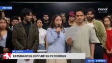 Alumnos irrumpen transmisión en vivo para denunciar irregularidades. Foto Especial