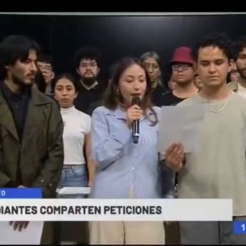 Alumnos irrumpen transmisión en vivo para denunciar irregularidades. Foto Especial