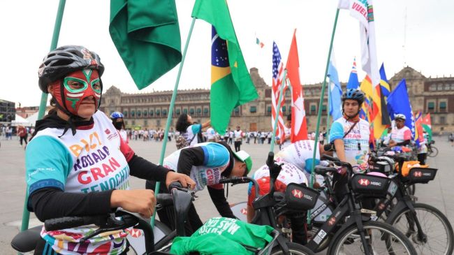 Inauguró Clara Brugada la ciclovia Gran Tenochtitlan en Calzada de Tlalpan (Foto: Especial)