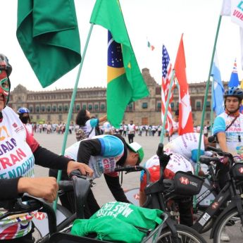Inauguró Clara Brugada la ciclovia Gran Tenochtitlan en Calzada de Tlalpan (Foto: Especial)