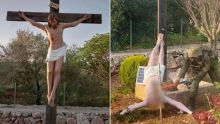 Profanación en el Líbano Soldado israelí ataca símbolo cristiano en Debel  (Foto EFE)