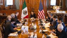 La presidenta Claudia Sheinbaum Pardo sostuvo una reunión clave con el representante comercial de Estados Unidos (USTR), Jamieson Greer (Foto: Especial)
