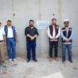 El alcalde Isaac Montoya Márquez supervisa la construcción de muros de contención en Olímpica Radio, Naucalpan