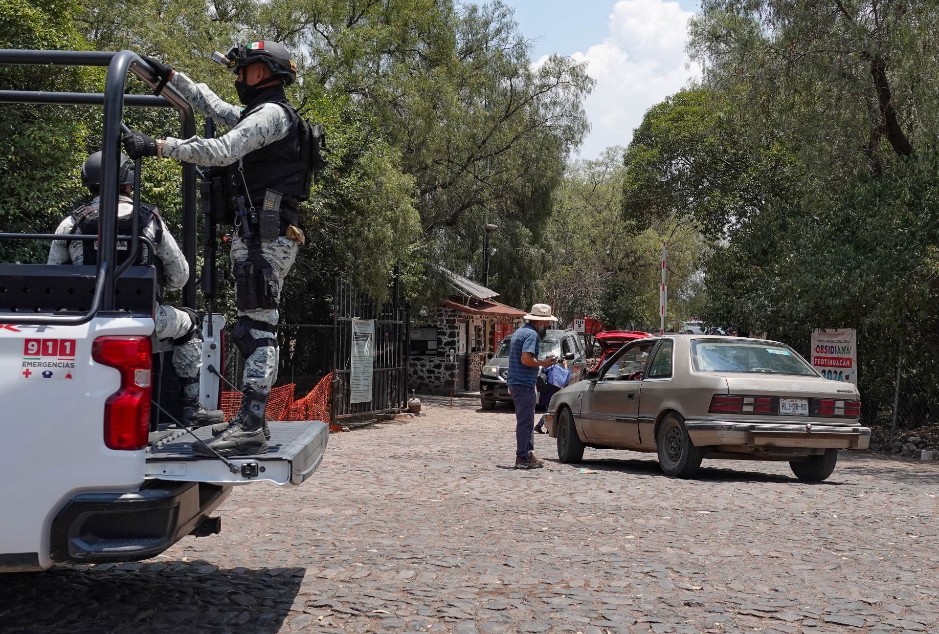 Autoridades reforzaron la seguridad en Teotihuacán con revisiones y vigilancia tras el ataque Foto Cuarto Oscuro 
