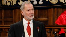 El escritor mexicano Gonzalo Celorio recibió el Premio Cervantes 2025 y el rey Felipe VI entregó el galardón (Foto: EFE)