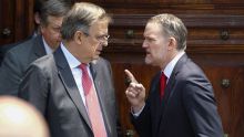 El regaño de Jamieson Greer a Marcelo Ebrard en Palacio Nacional (Foto Cuartoscuro)