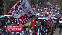 El magisterio planea una movilización nacional para este primero de mayo. Foto Cuarto Oscuro
