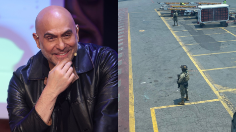 El actor Héctor Suárez Gomís narró el operativo de seguridad tras una amenaza de bomba en un vuelo de Viva Aerobus en el AICM. Cuartoscuro /@PelonGomis