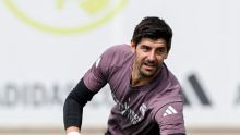 Thibaut Courtois reaparece en entrenamiento del Real Madrid. Instagram: @realmadrid