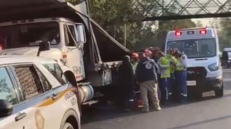 El incidente tuvo lugar en los carriles centrales con dirección al sur, específicamente en el tramo comprendido entre el cruce con Montevideo y la Calzada Ticomán (Foto: Especial)