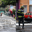 Una fuga en una tubería de 48 pulgadas provocó fuertes corrientes de agua e inundaciones en calles de Culhuacán, en Iztapalapa. Una fuga en una tubería de 48 pulgadas provocó fuertes corrientes de agua e inundaciones en calles de Culhuacán, en Iztapalapa.