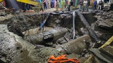 Continúan trabajos para reparar la fuga de agua en Los Reyes Culhuacán. @SEGIAGUA