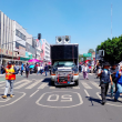 Maestros de la CNTE avanzan por la Ribera de San Cosme rumbo al Zócalo capitalino. Imagen: @MrElDiablo8