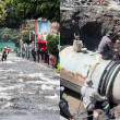 Trabajos en la fuga de agua de Iztapalapa presentan avance del 80%. 