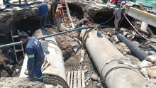 Autoridades concluyeron la reparación de la fuga en Los Reyes Culhuacán. @SEGIAGUA