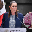 Sheinbaum respaldó el uso del ajolote y el color lila en la imagen urbana de CDMX. Cuartoscuro
