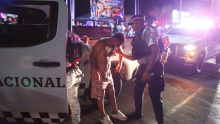 Motociclistas y autoridades se enfrentaron durante operativo en Acapulco. Cuartoscuro