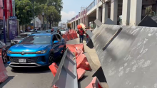 La estructura cayó durante obras rumbo al Mundial FIFA 2026. Captura de pantalla