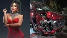Paolita Suárez foto del accidente via X